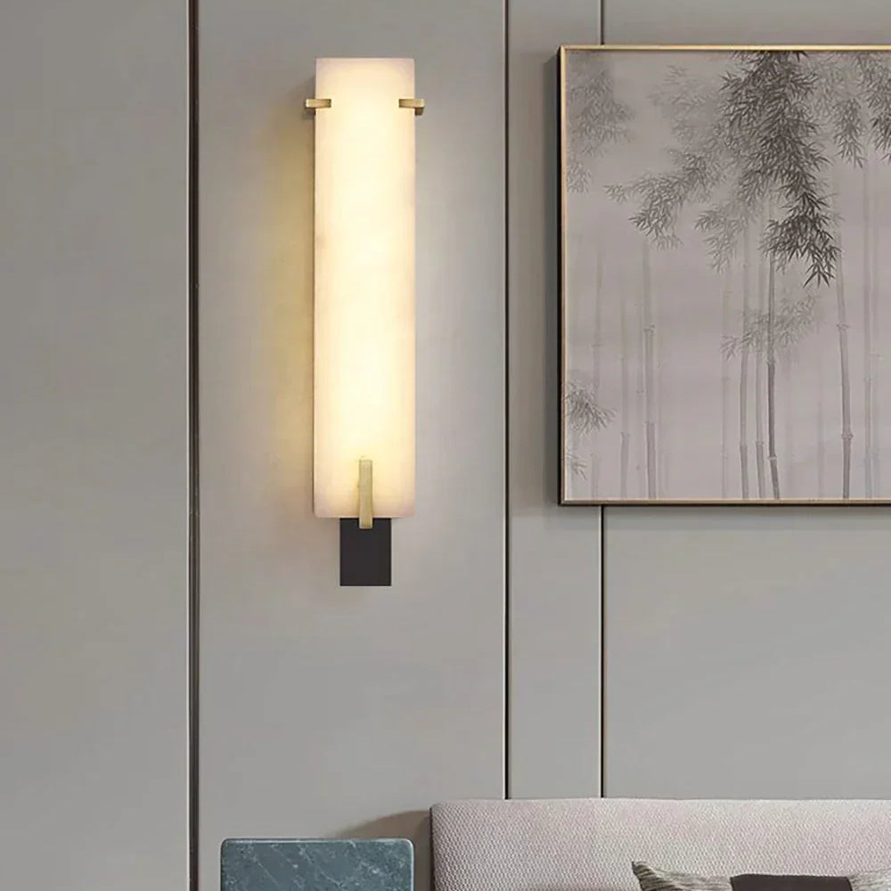 Alabaster Tiles Stable Personality Wall Lamp