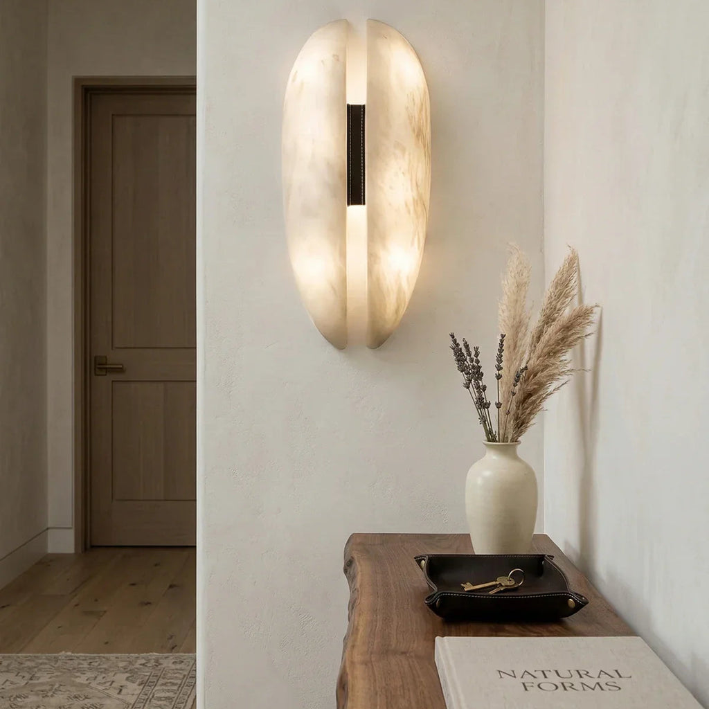 Alabaster Veil Wall Light