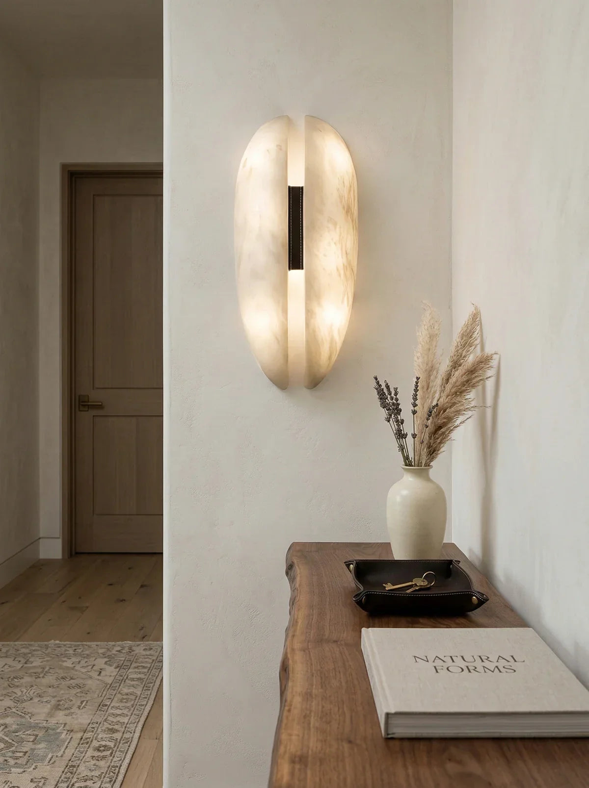 Alabaster Veil Wall Light