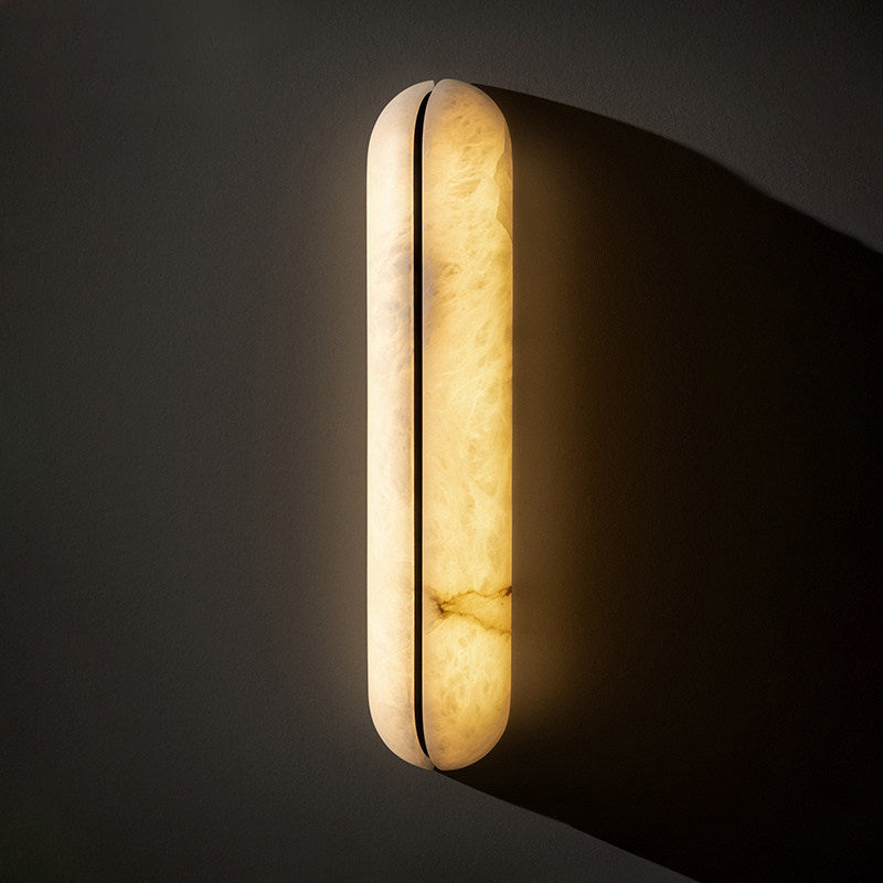 Alabaster Vertical Wall Sconce
