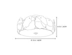 Alabaster Artze Brass Ceiling Light