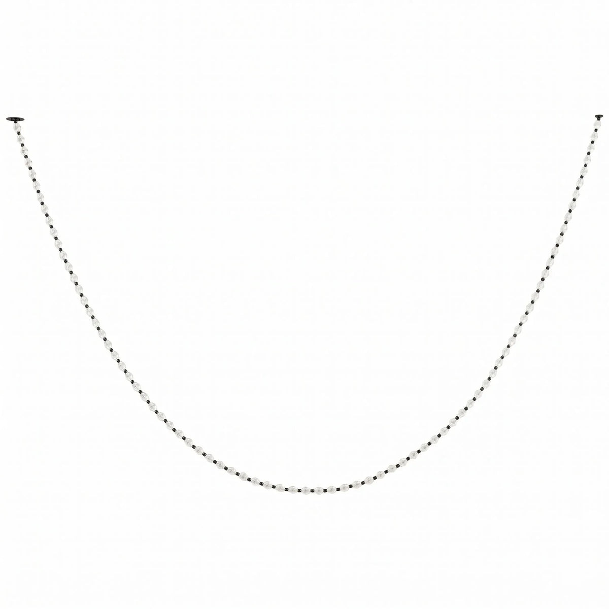 Modern Compact Ring Beaded Chandelier Studio Display