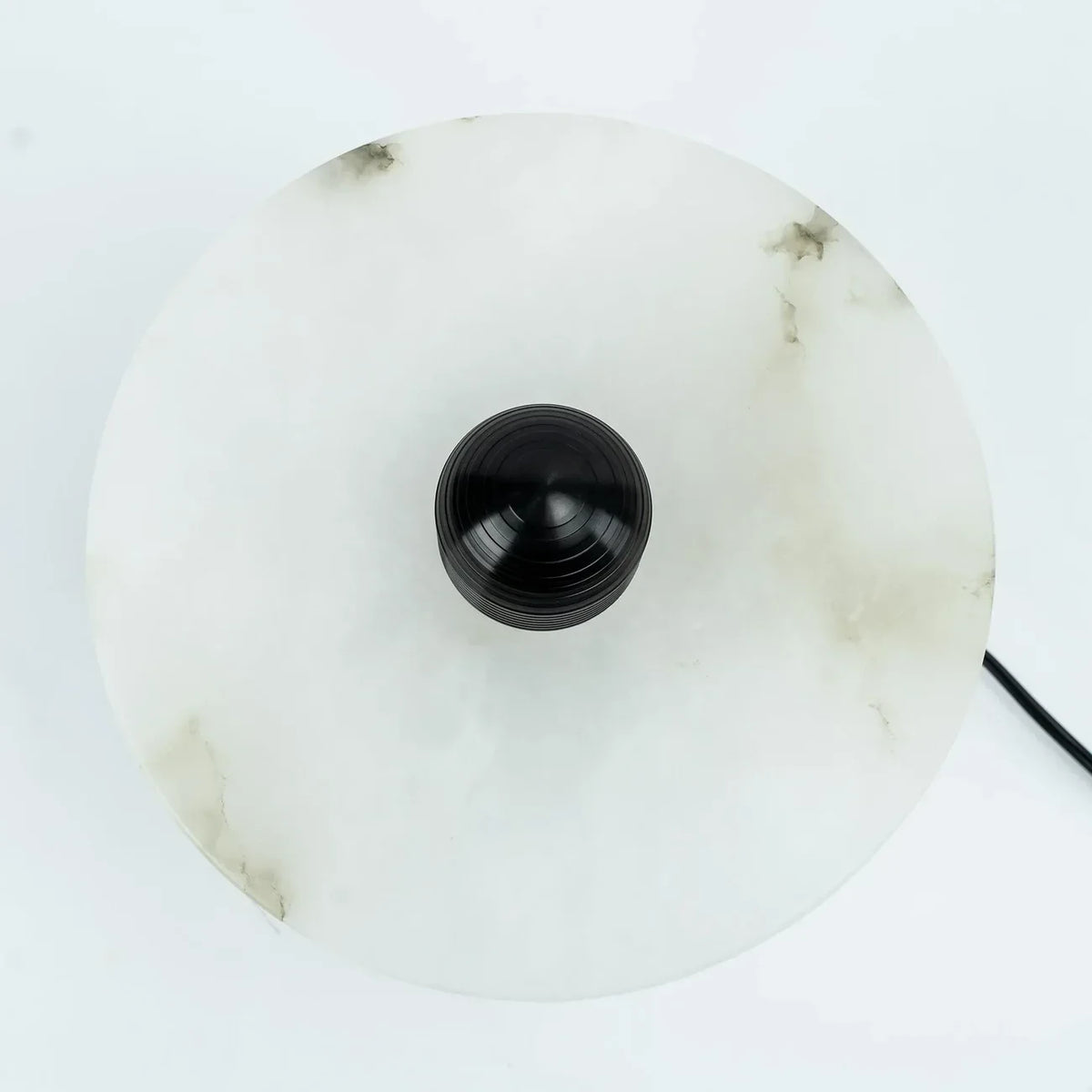 Top Down View of Alabaster Double-Tier Lamp Shade