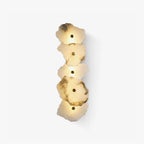 Front View of Modern Minimalist Natural Agate Vertical Wall Sconce Studio Shot