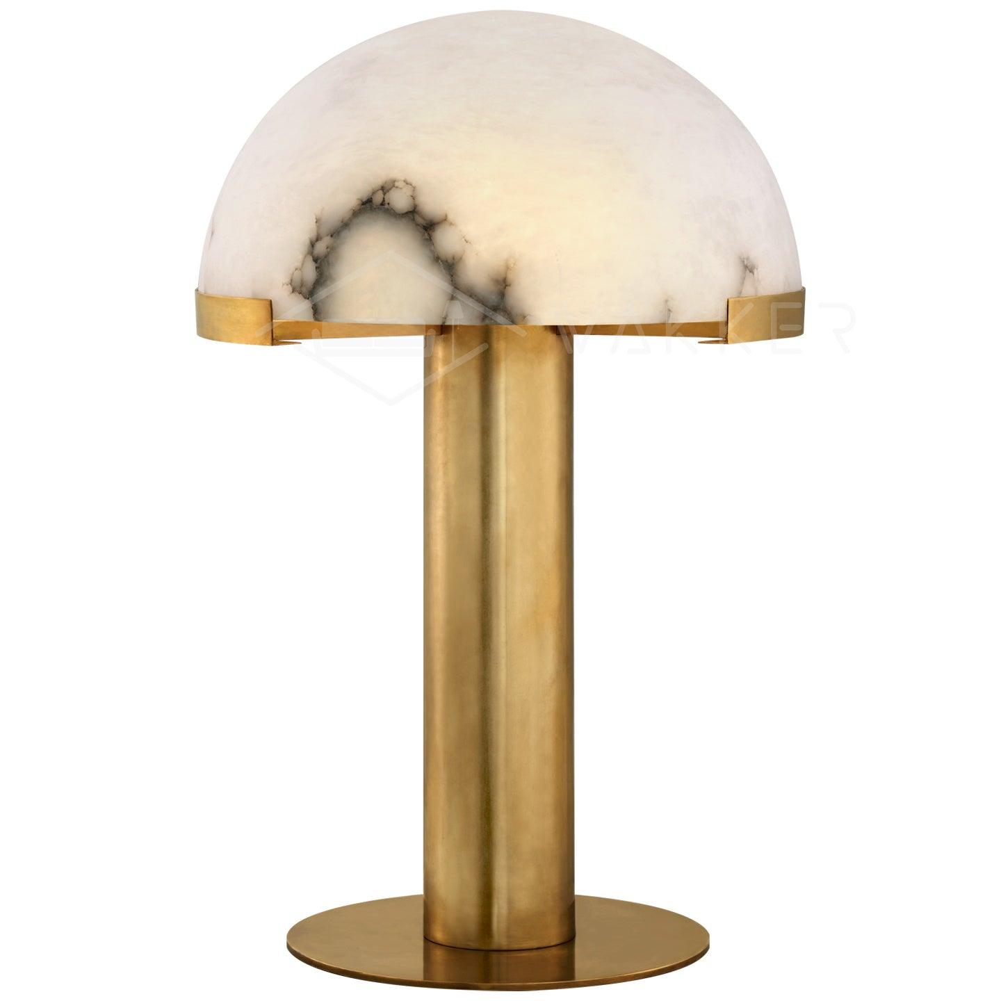 Lampe de table dôme en albâtre