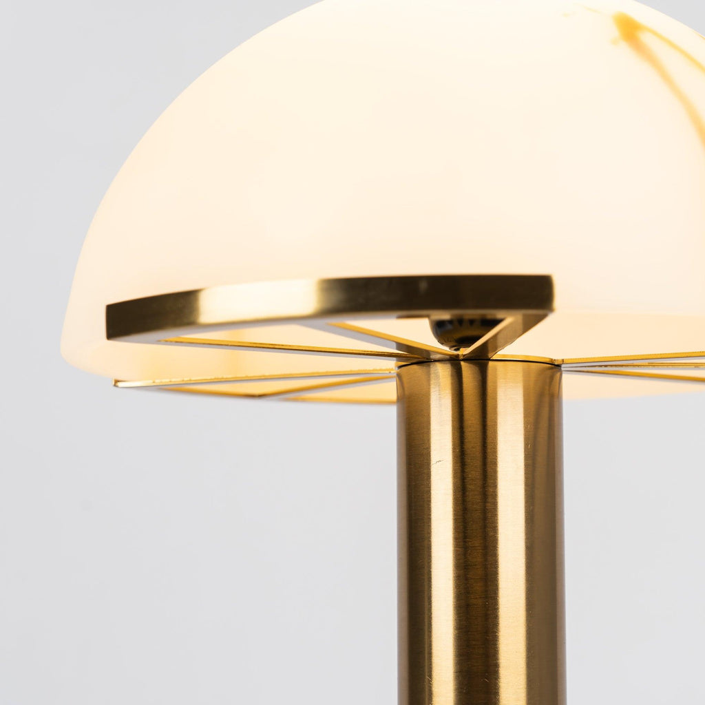 Alabaster Dome Table Lamp