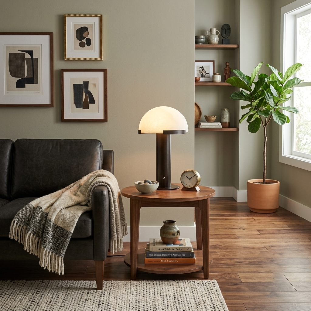 Alabaster Dome Table Lamp