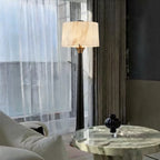 Modern Black Trumpet Base Floor Lamp in Luxury Living Room Decor