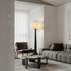 Modern Alabaster Shade Floor Lamp in Bright Contemporary Living Area