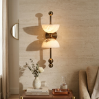Alabaster Dual Wall Sconce