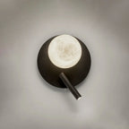 Illuminated Modern Adjustable Spot Wall Sconce Top View Studio Display