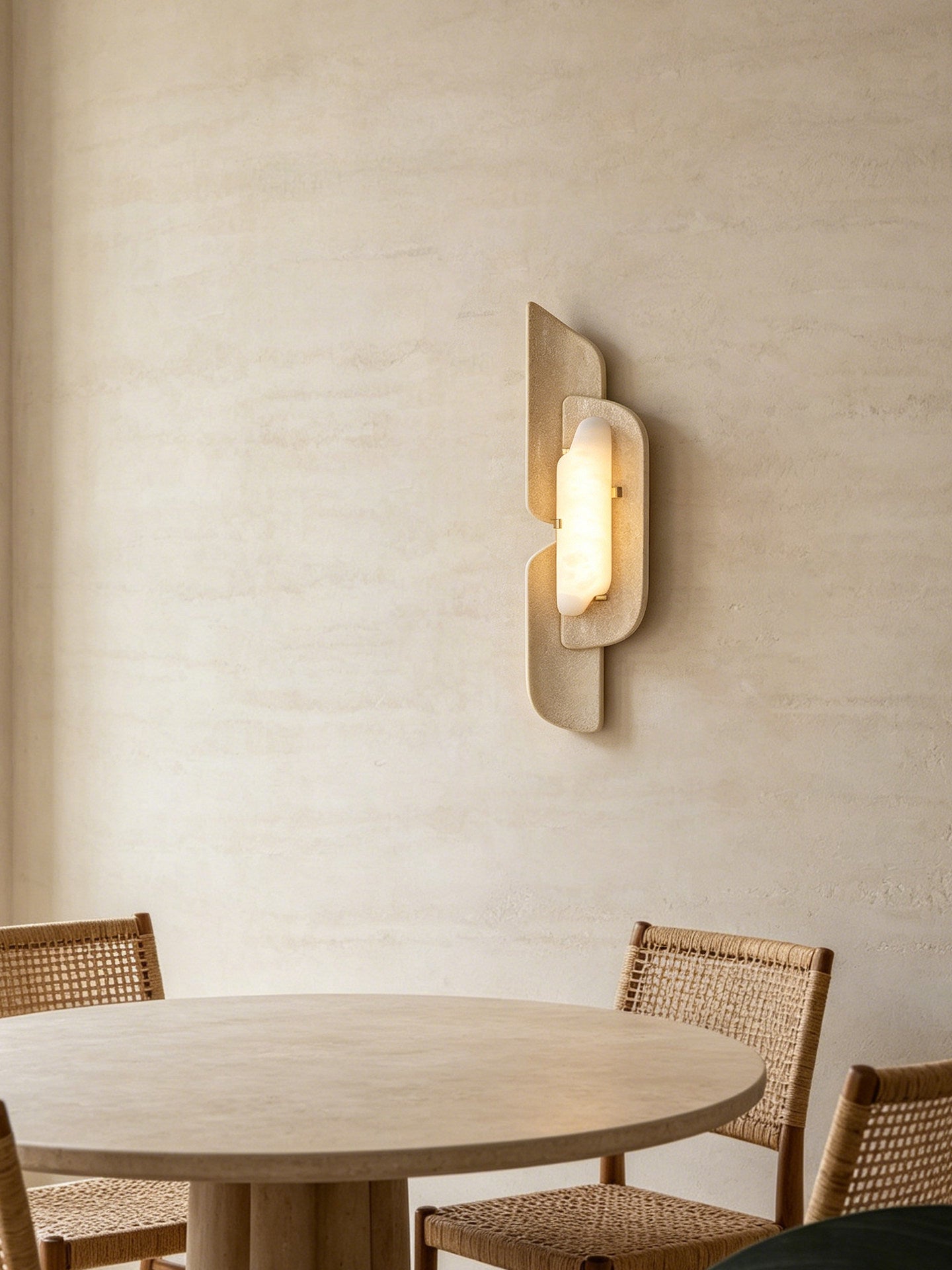 Alabaster Layered Wall Sconce