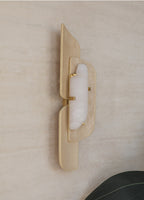 Wandleuchte Alabaster Schichtoptik