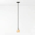 Modern Single Pendant Alabaster Light Studio Display