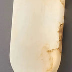 Close Up View of Alabaster Stone Natural Veins and Warm Glow Details