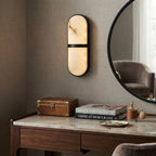Modern Alabaster Wall Sconce in Luxury Dressing Area