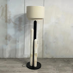 Modern Drum Shade Floor Lamp Off State Studio Display