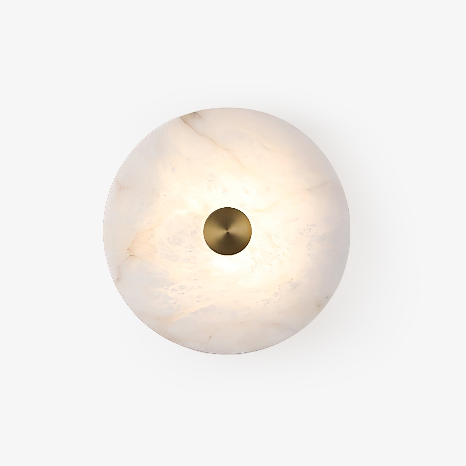 Alabaster Platter Sconce