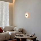 Alabaster Platter Sconce