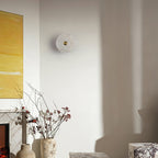 Alabaster Platter Sconce