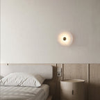 Alabaster Platter Sconce