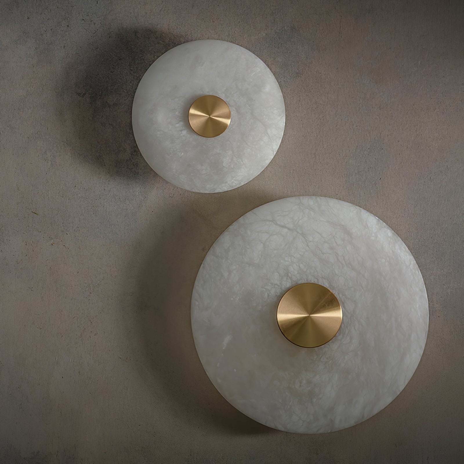 Alabaster Platter Sconce