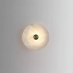 Alabaster Platter Sconce