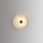 Alabaster Platter Sconce