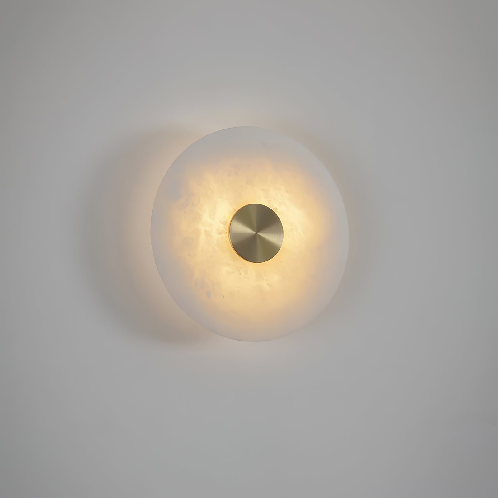 Alabaster Platter Sconce