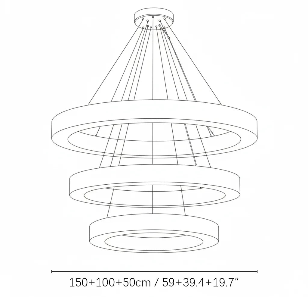 Alabaster Rivage Round Chandelier
