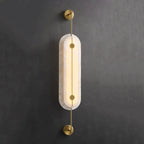 Alabaster Solvane Slender Oval Wall Sconce