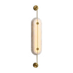 Alabaster Solvane Slender Oval Wall Sconce