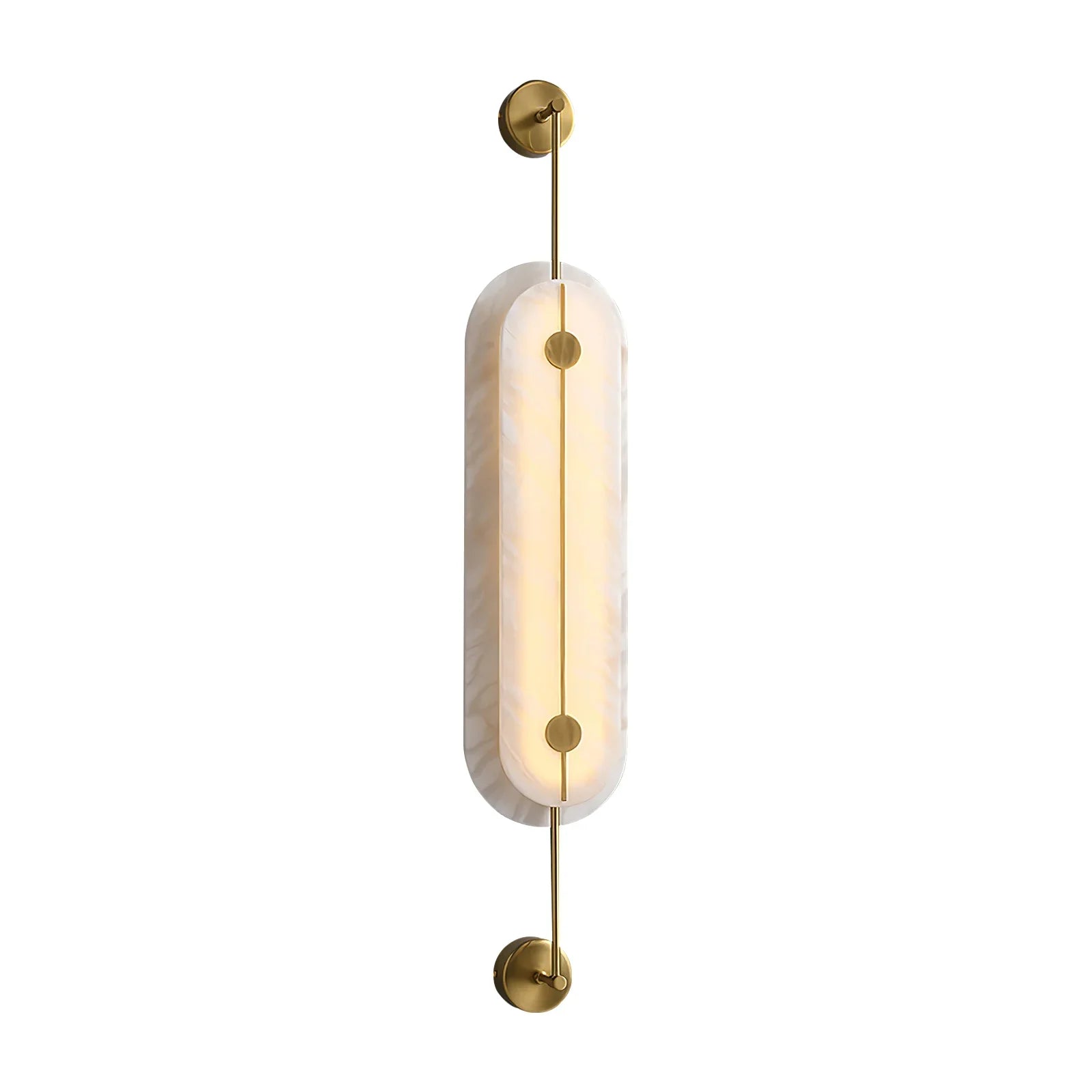 Alabaster Solvane Slender Oval Wall Sconce