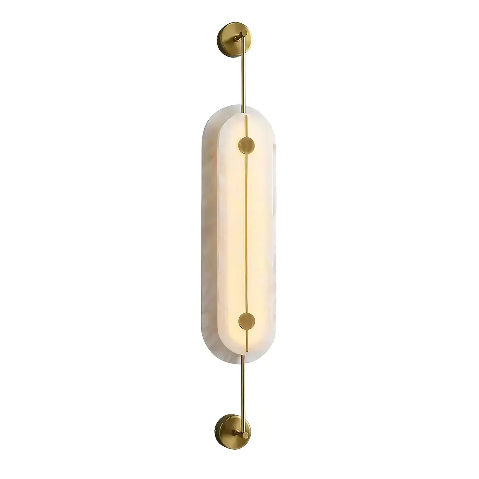Applique ovale élancée en albâtre Solvane