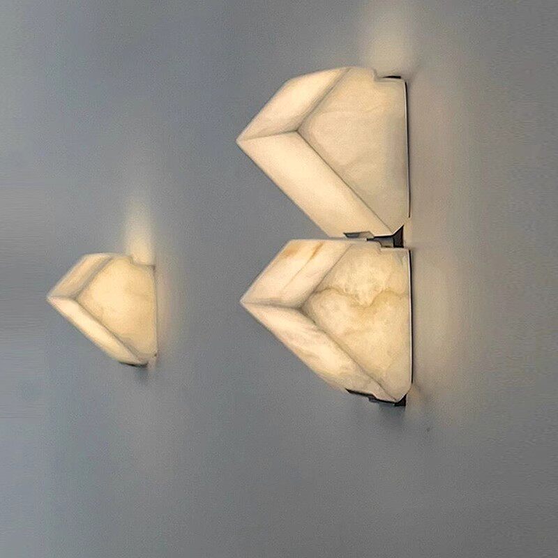 Alabaster Tiered Wall Sconce