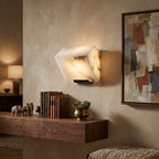 Alabaster Tiered Wall Sconce