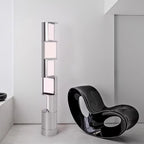 Modern Interlocking Block Floor Lamp in Minimalist Interior Decor   