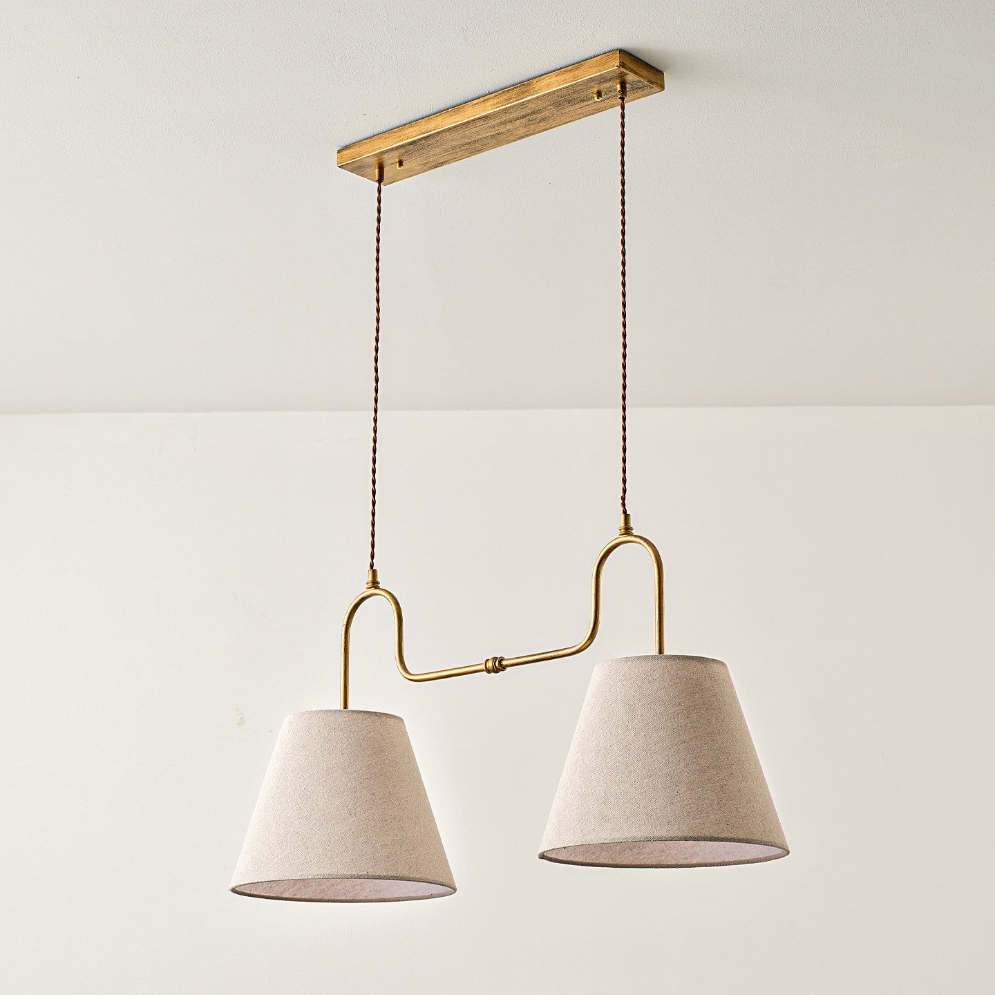 Althea Linen Dual Island Pendant Lamp
