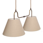 Althea Linen Dual Island Pendant Lamp