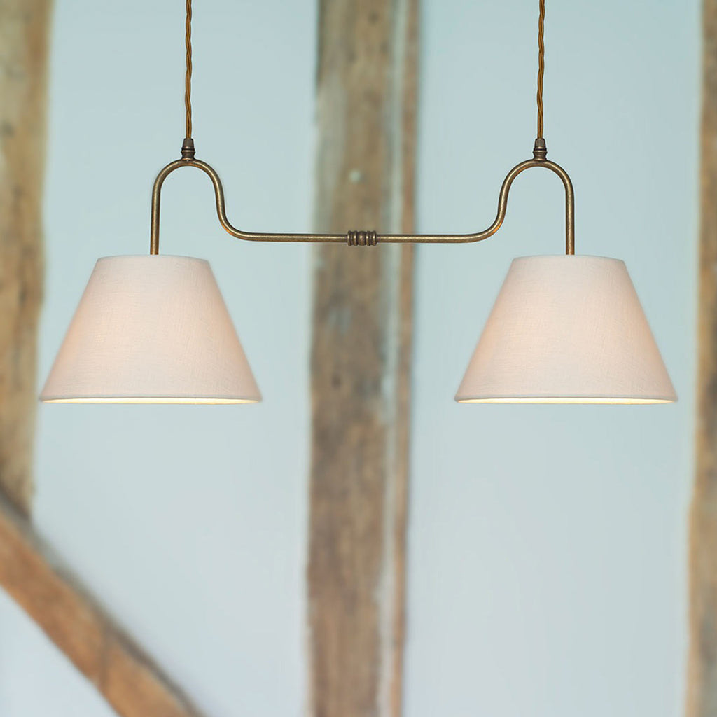 Althea Linen Dual Island Pendant Lamp
