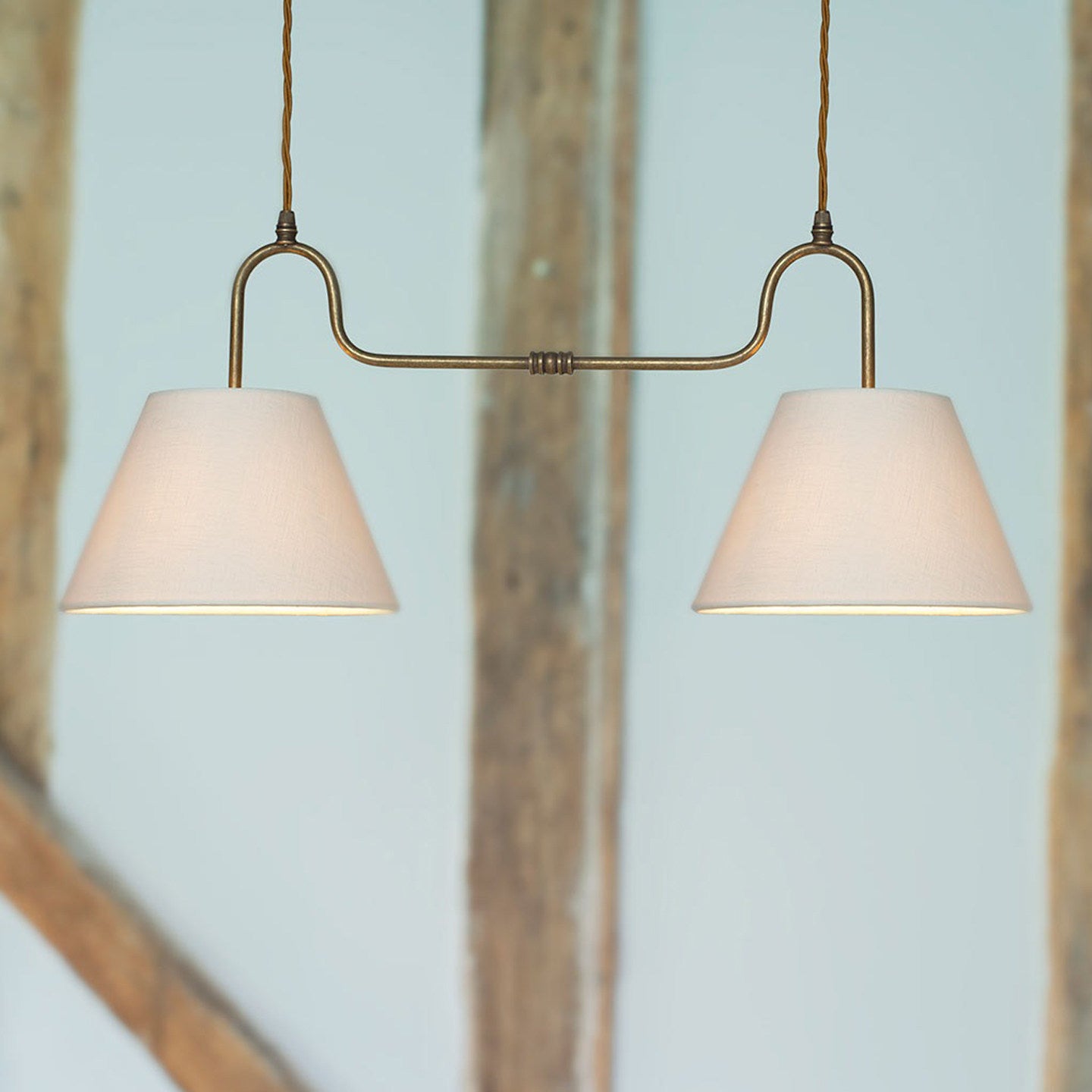 Althea Linen Dual Island Pendant Lamp