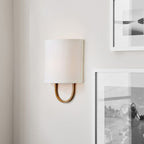 Althea Linen Loop Wall Sconce