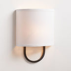 Althea Linen Loop Wall Sconce