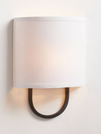 Althea Linen Loop Wall Sconce