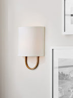 Althea Linen Loop Wall Sconce