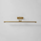 Modern Brass Picture Light Front View Studio Display