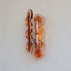 Amber Interlocking Disc Wall Sconce