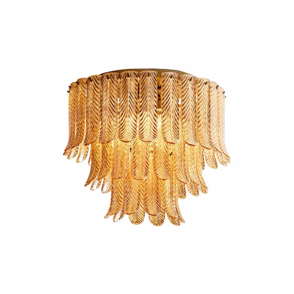 Amber Crystal Waterfall Sconce