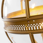 Antique Brass Globe Pendant