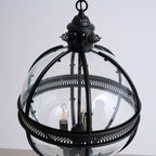 Antique Brass Globe Pendant